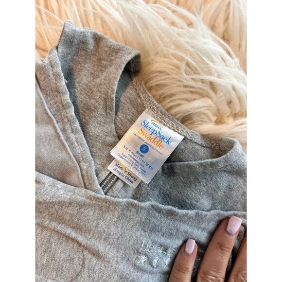 Halo Sleep Sack Swaddle Sleeveless Cotton Cozy Comfortable Gray Size Small - Picture 5 of 10